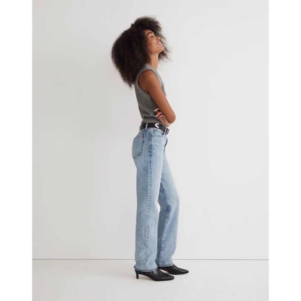 MADEWELL The '90s Straight Jean Mercer Wash Rigid Size 28 - Picture 15 of 16